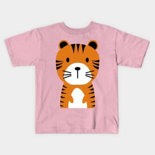 Cute tiger cartoon character Kids T-Shirt